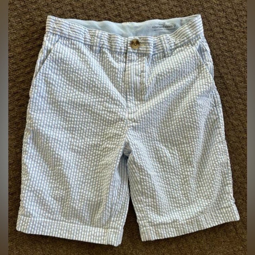 Vineyard Vines blue seersucker shorts youth 12